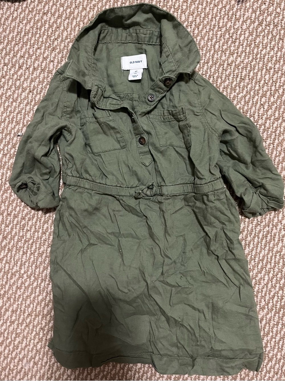 Girls 3T Old Navy Olive  Dress